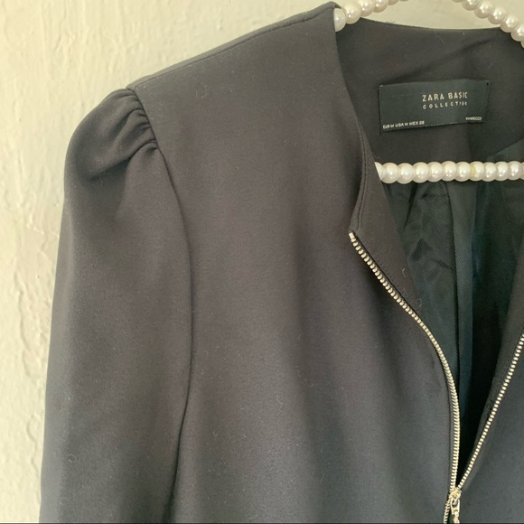 Zara Zip Up Frock Jacket Coat - Picture 7 of 11